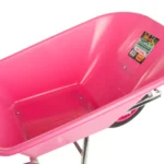 GROWERS OWN 120L 160kg Pink Polypropylene Wheelbarrow with Run Flat Tyre – Lightweight & Durable Trade Equipment - Image 4