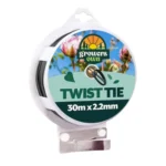 GROWERS OWN Twist Tie 2.2mm x 30M - Flexible Garden Support with Cutter