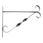 Growers Own Elegant Twist Hanging Basket Bracket Black - Decorative Metal Support