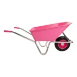 GROWERS OWN 120L 160kg Pink Polypropylene Wheelbarrow with Run Flat Tyre – Lightweight & Durable Trade Equipment