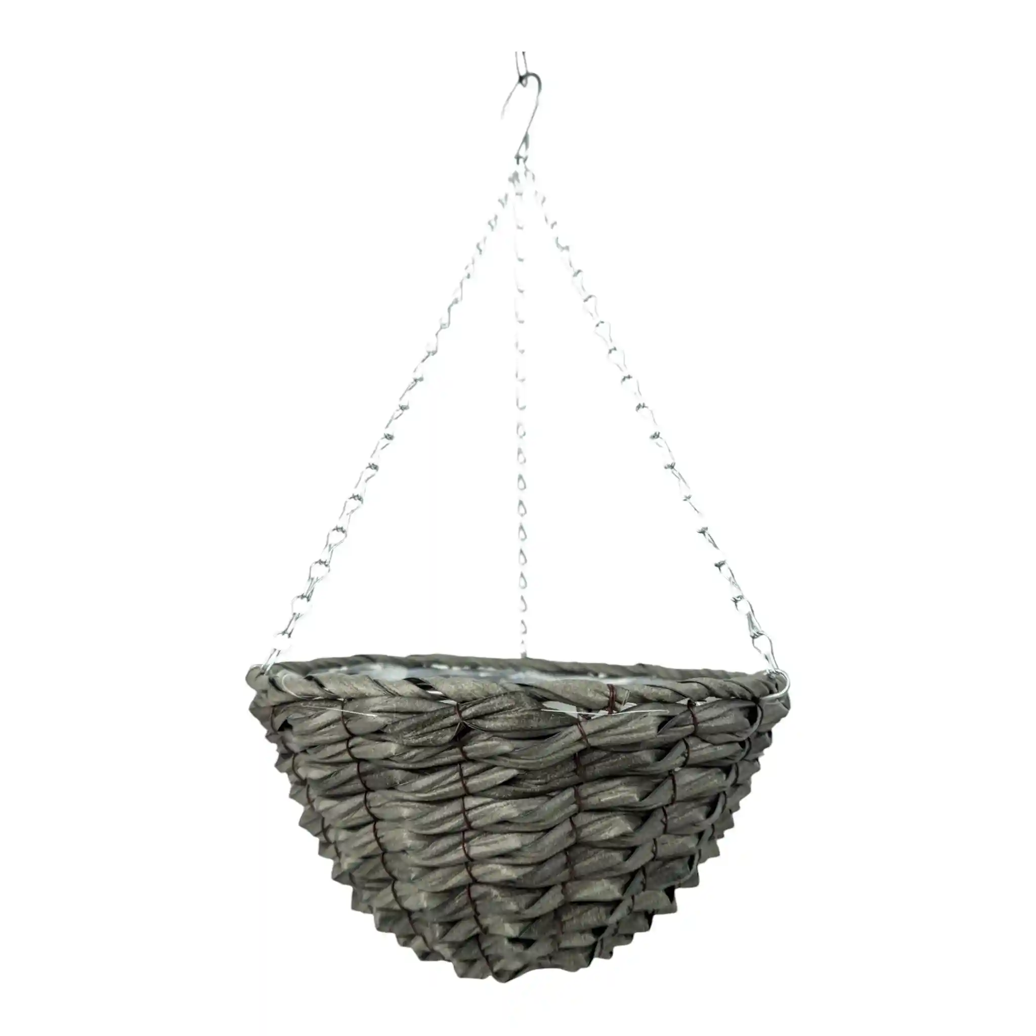 Growers_Own_Castle_Howard_Round_Plastic_Rattan_Hanging_Basket_wholesale_hanging_baskets_UK_wholesale_garden_supplies_hanging_baskets_bulk_2 Growers Own Castle Howard 14 inch Round Plastic Rattan Hanging Basket (Box of 20) - Image 1