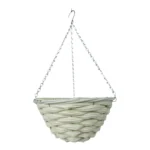 Growers Own Mottisfont 14 inch Round Plastic Rattan Hanging Basket (Box of 20)