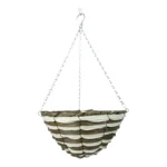 Growers Own Petworth 14 inch Round Plastic Rattan Hanging Basket (Box of 20)