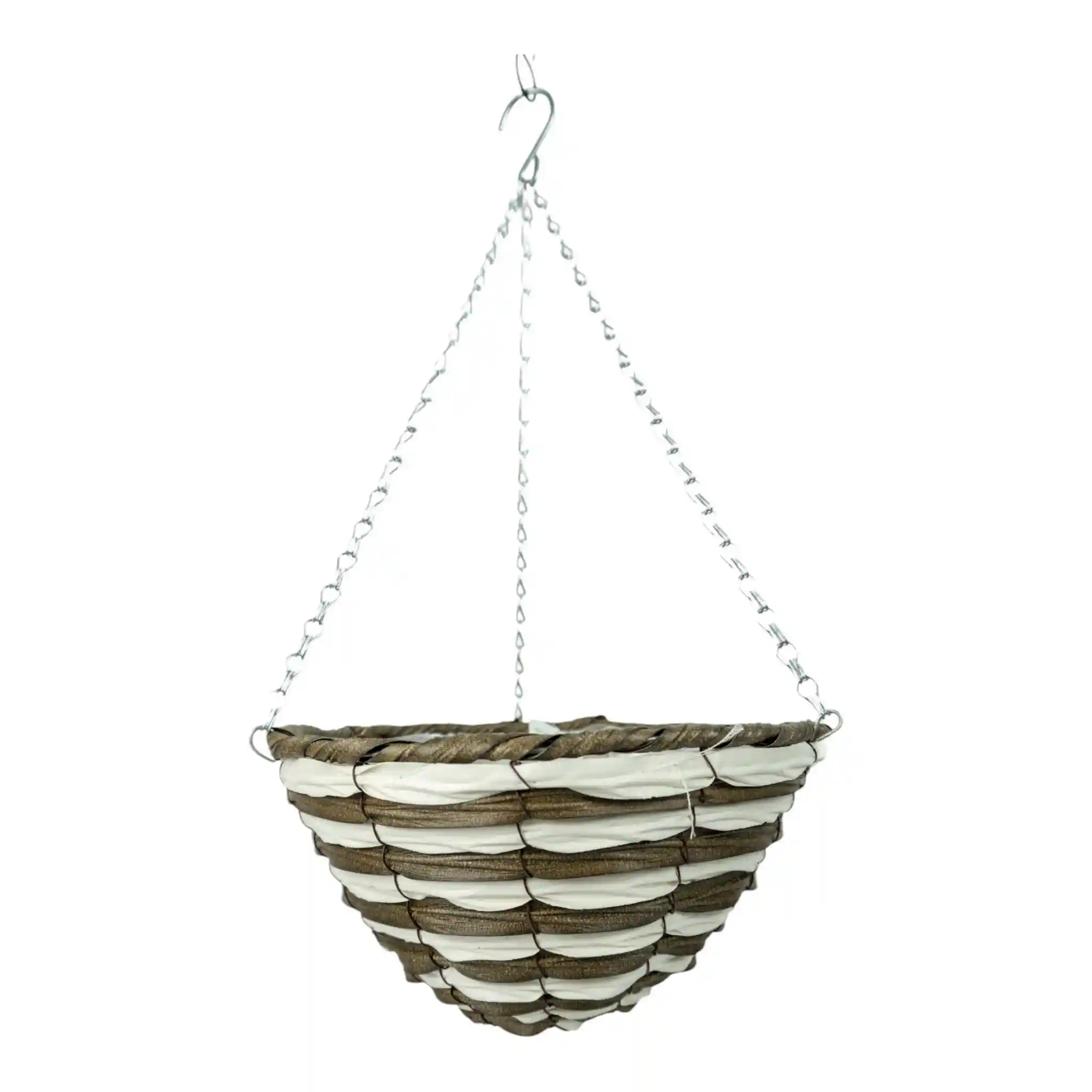 Growers_Own_Petworth_Round_Plastic_Rattan_Hanging_Basket_wholesale_hanging_baskets_UK_wholesale_garden_supplies_hanging_baskets_bulk_2 Growers Own Petworth 14 inch Round Plastic Rattan Hanging Basket (Box of 20) - Image 1
