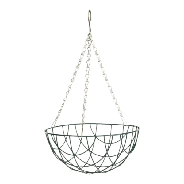 Growers Own 16 inch Round Bottom Wire Hanging Basket with 3 Chains - Box of 25