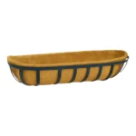 Growers Own Metal Trough Wall Planter with Coco Liner