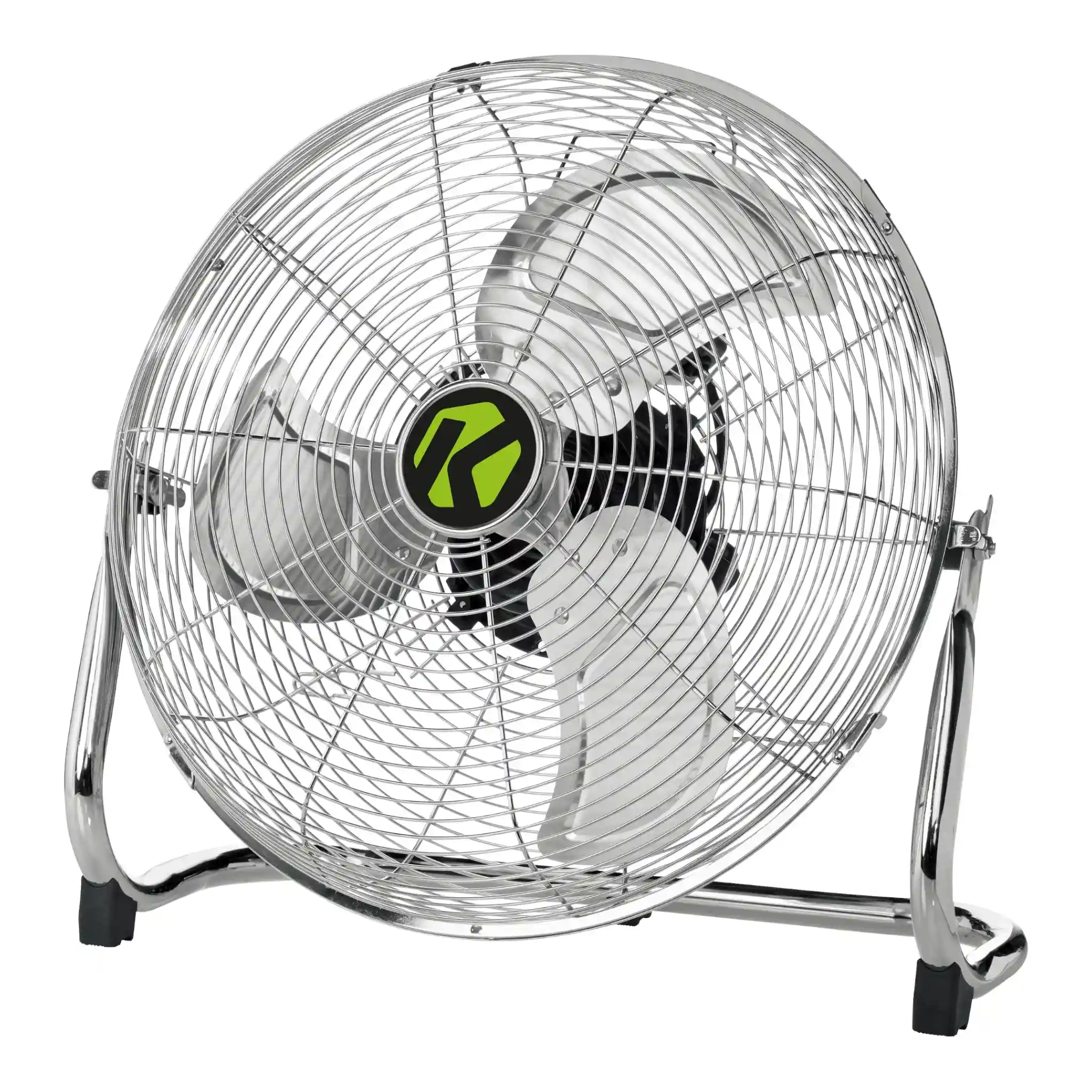 Krystal12_MetalFloorFan Krystal 12 inch Industrial Metal Floor Fan - Compact High Velocity Air Circulator - Image 1
