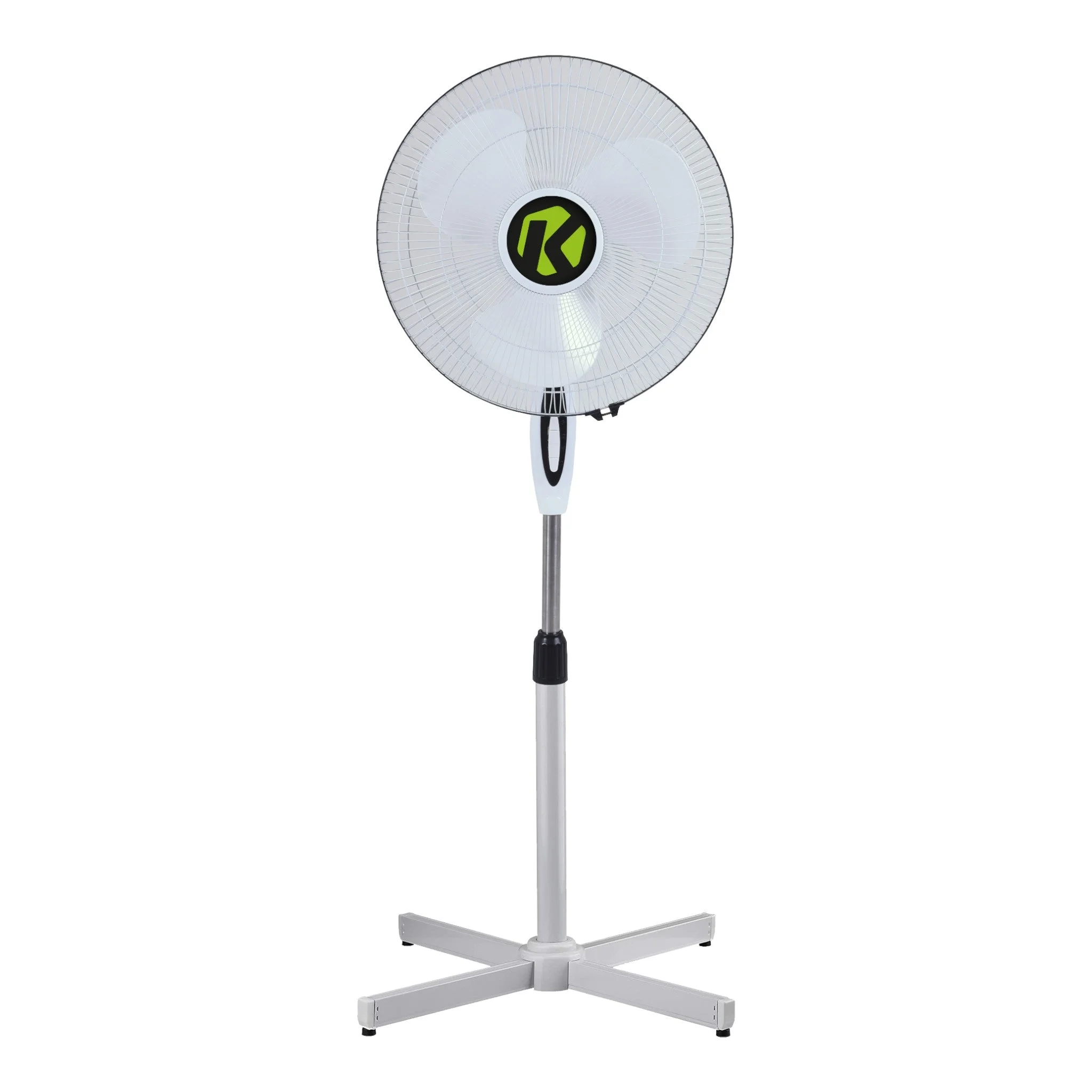 Krystal16_PedestalFan Krystal 16 inch Oscillating Pedestal Fan (Cross X Base) - Adjustable Height - Image 1
