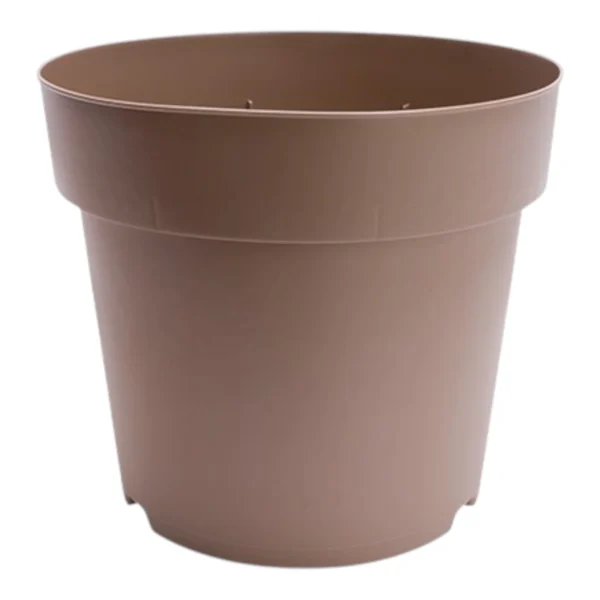 Modiform 23cm (5ltr) 5 Degree Injection Moulded PP Pot Mocha (9020 Per Pallet)