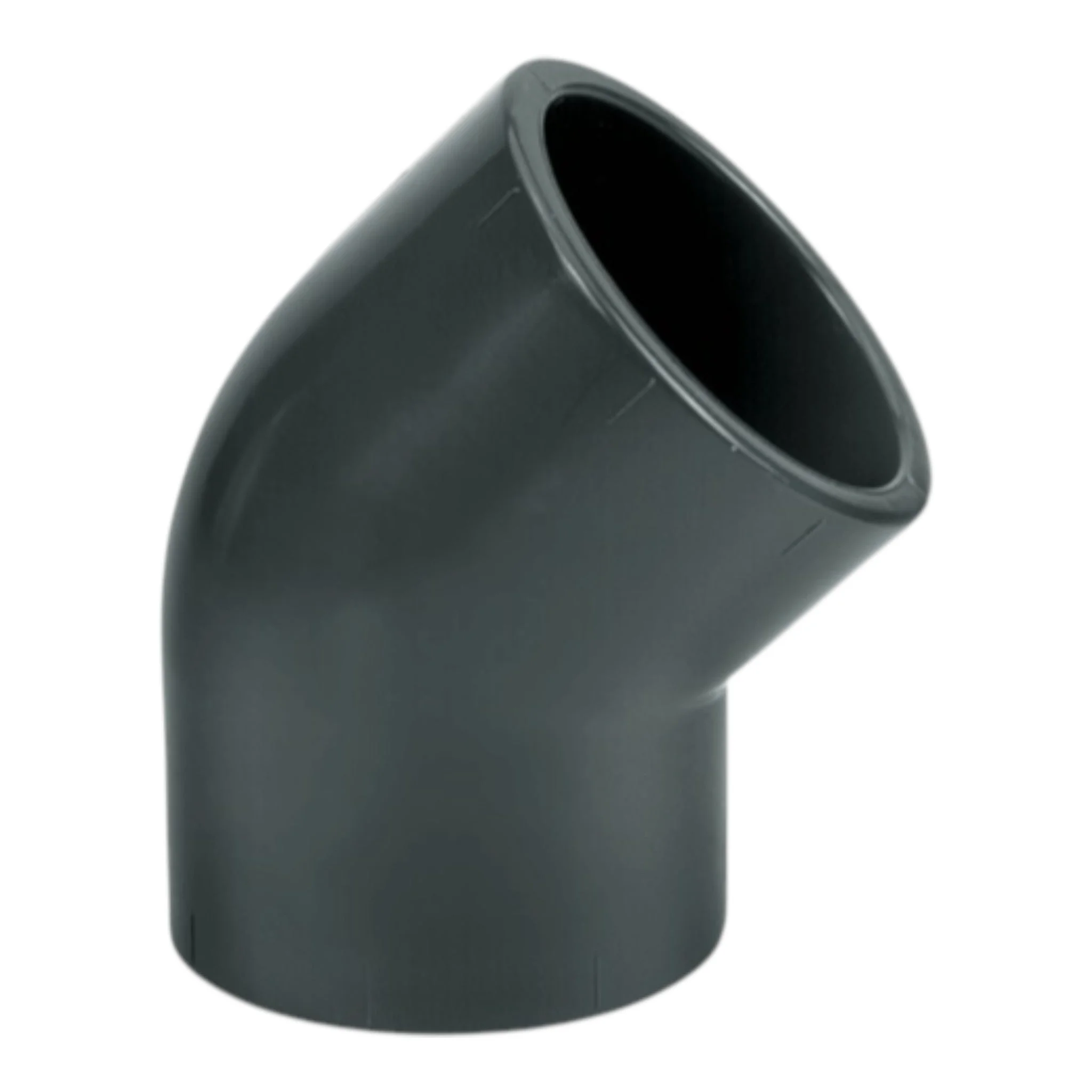 PVC45DegreeElbow- PVC 50mm x 50mm 45 Degree Elbow - Heavy Duty Pipe Connector - Image 1