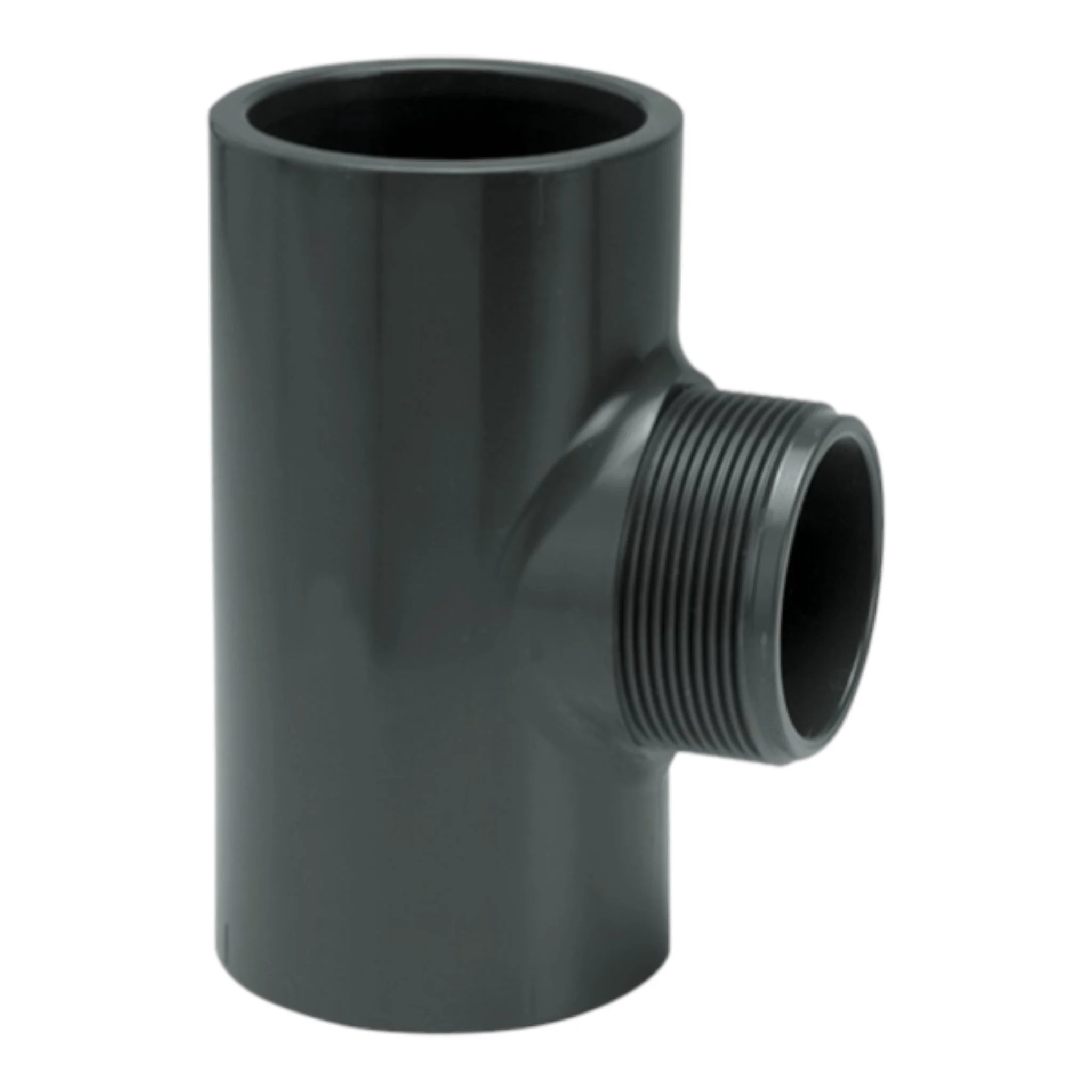 PVCMaleBranchTee- PVC 50mm x 1.25" x 50mm Male Branch Tee - Industrial Irrigation Fitting - Image 1