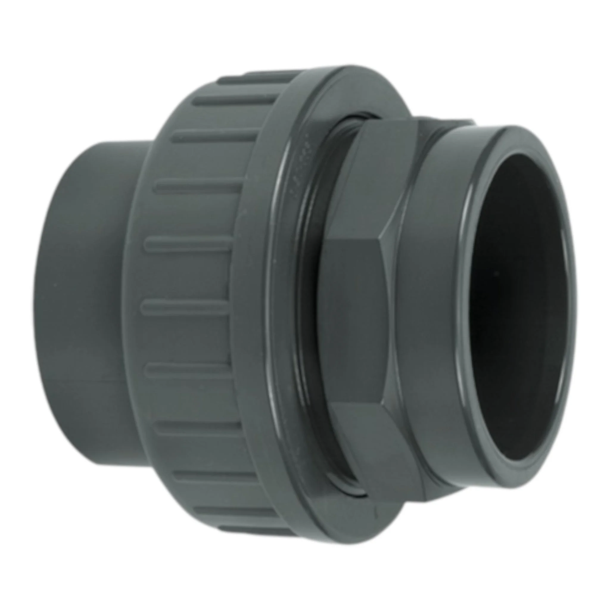 PVCSocket_union_Fitting- PVC 63mm x 2 Inch Female Threaded Union - Heavy Duty Pipe Fitting - Image 1
