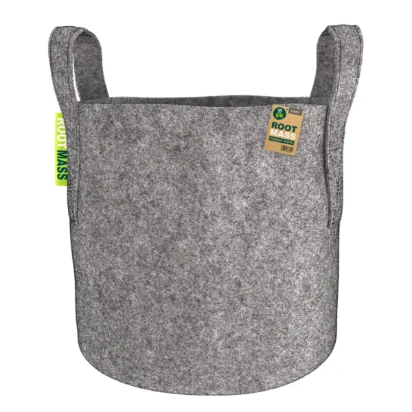 Grey RootMASS 39L Fabric Pot (90 per box) - Bulk Aeration Planters