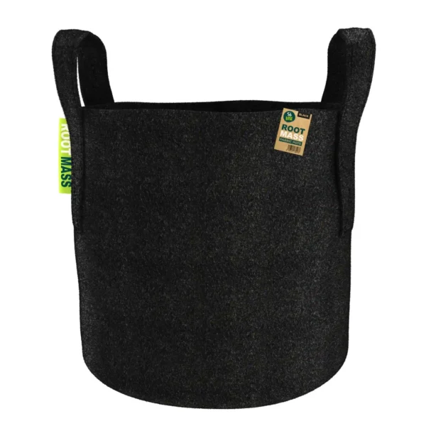 Black RootMASS 56L Thick Fabric Pot (60 per box) - Premium Extra Large Planters