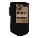 Black RootMASS 2L Propagation Thick Fabric Pot (420 Per Box) - Heavy Duty Planters