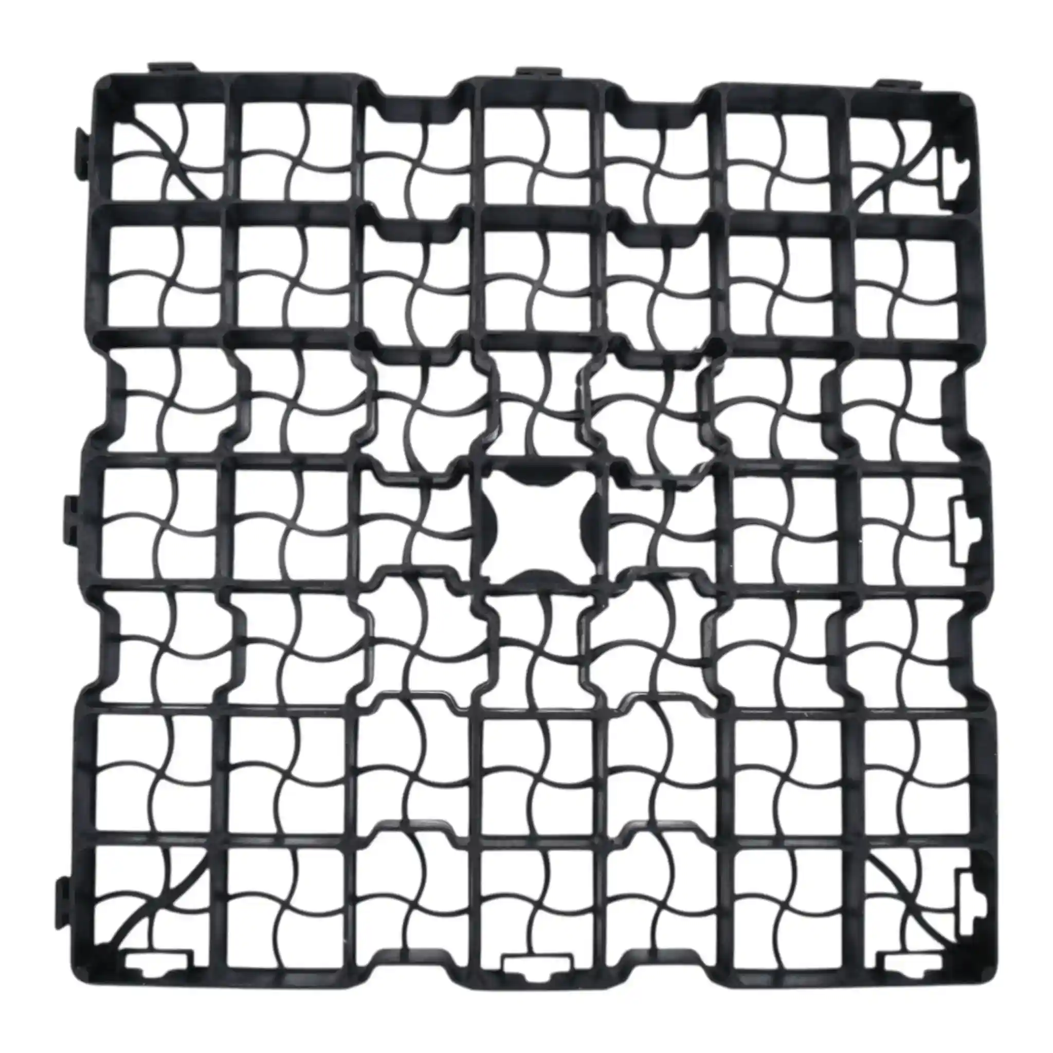 RainbowRITEPAVESTUDIO- Rite-pave Black Grid Paving System - 4 pieces/m2 (58 sq. m per Pallet) - Image 1