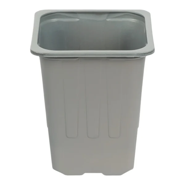 Modiform 8cm High Square Thermoformed PP Pot Grey - Case of 1775