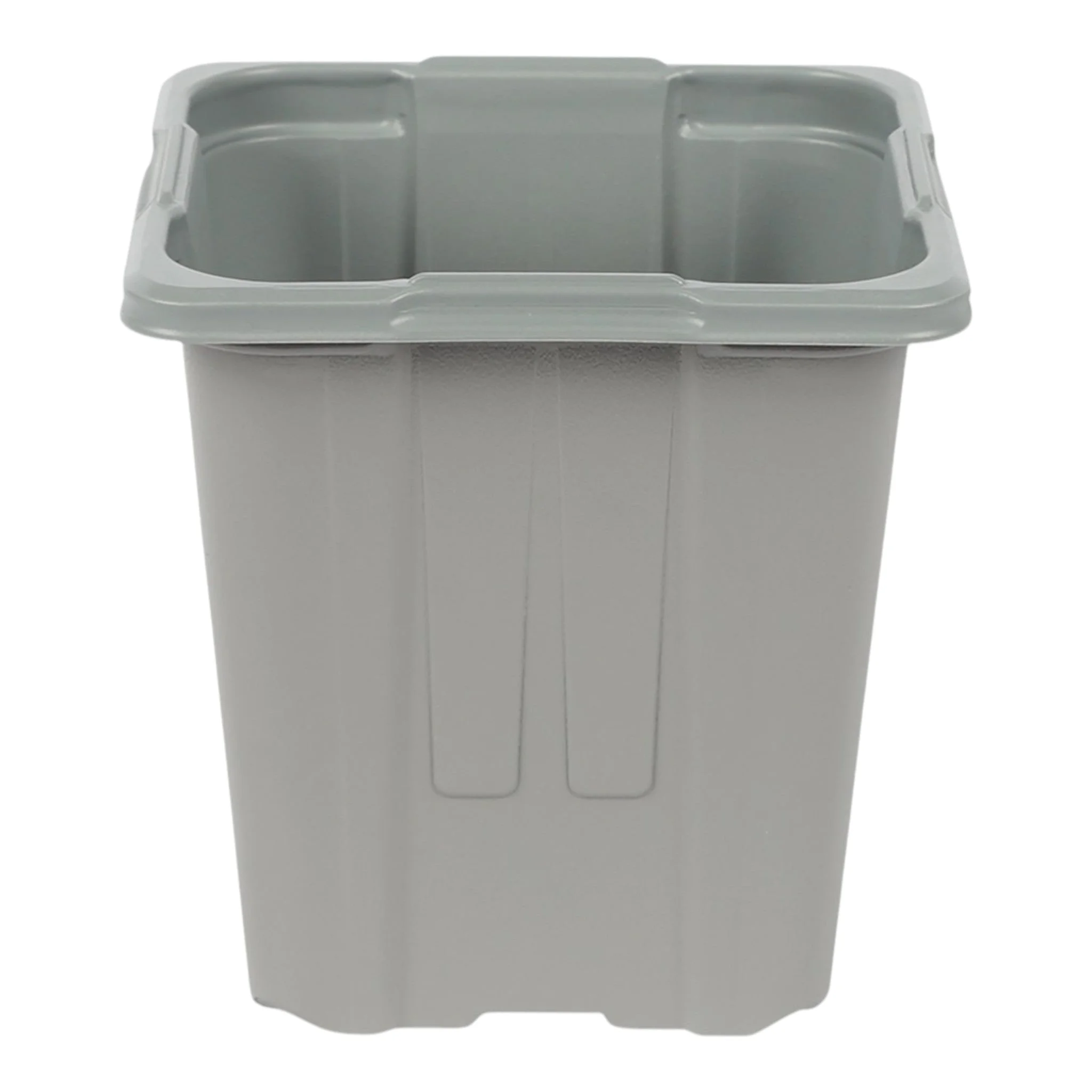 SQ080880-H8_F_MODIFORM8cmhighsquarethermoformedPPpotGREY- Modiform 7cm High Square Thermoformed PP Pot Grey - Case of 4320 - Image 1