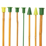 Triangular Cap for Bamboo Canes Yellow (Box of 1000) - Safety Caps - Image 2