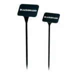 BLACKBOARD Angled Head Labels 190mm (Pack of 50) - Reusable Plant Markers