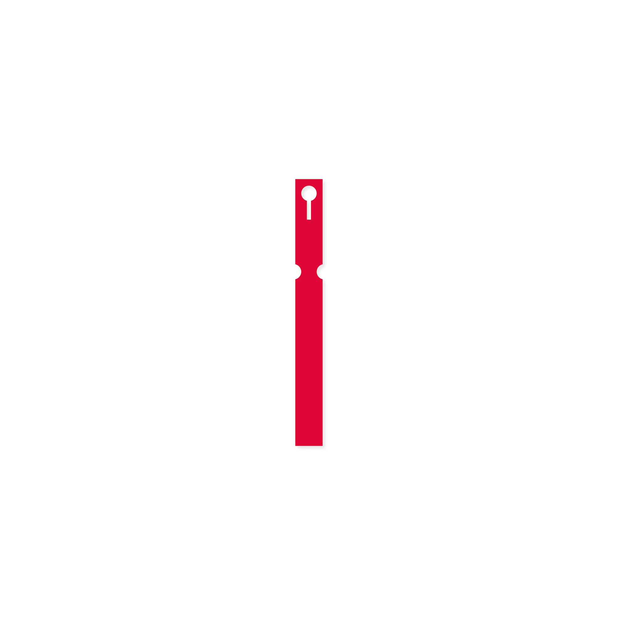 TyneMoulds_Machinery_SelfTieLoopLockLabels_Group Self-Tie Vinyl Loop Lock Labels 25mm x 220mm (Box of 1000) - Red - Image 1