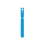 Self-Tie PVC Labels Loop Lock 16mm x 160mm (Box of 1000) - Blue