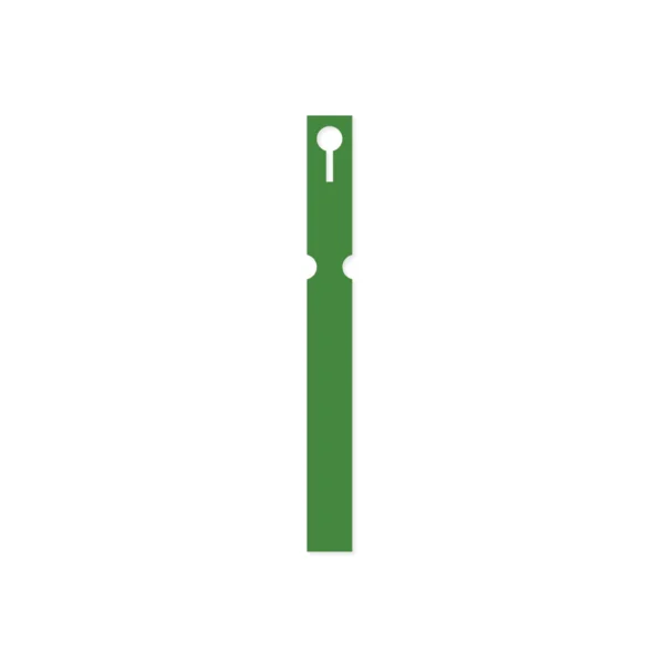 Self-Tie Vinyl Loop Lock Labels 25mm x 220mm (Box of 1000) - Green