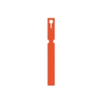 Self-Tie Vinyl Loop Lock Labels 25mm x 220mm Orange - Box of 1000