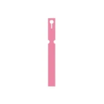 Self-Tie Vinyl Loop Lock Labels 25mm x 220mm (Box of 1000) - Pink