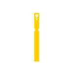 Self-Tie PVC Labels Loop Lock - 16mm x 160mm (Box of 1000) Yellow