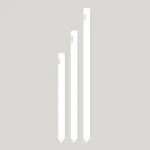 Standard Duty Pot Labels with Hole 600mm x 30mm White (Box of 50)