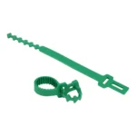 Single Adjustable Tie for Shrubs and Trees 7" 175mm Green (Box of 500)