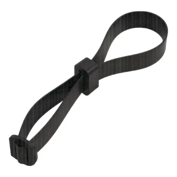 60cm / 24" Soft Buckle Tree Tie Black - Box of 100