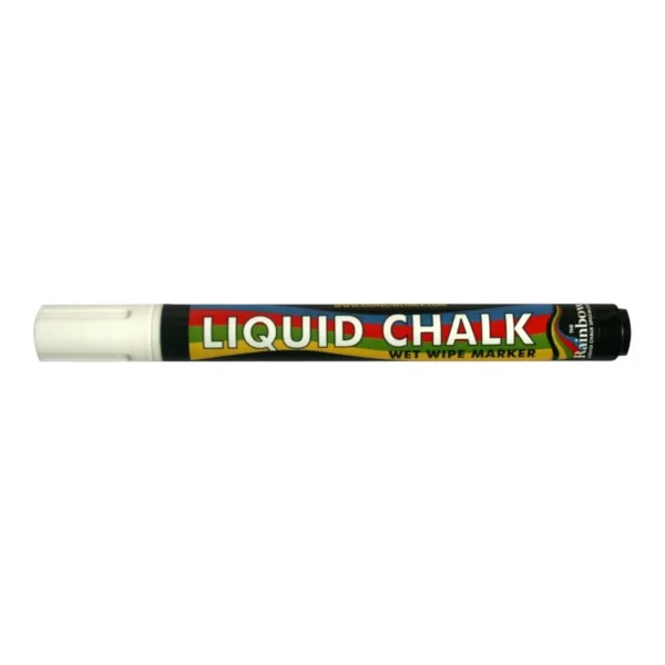Liquid Chalk Pen (2 pack) - White Markers for Blackboard Labels